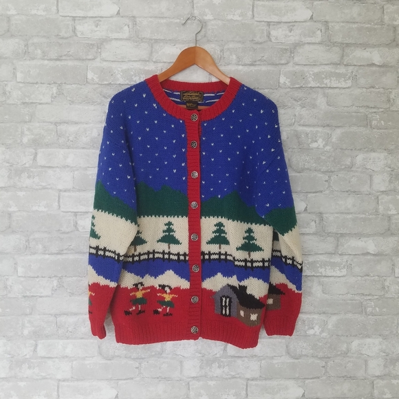 Vintage Eddie Bauer Christmas Sweater 